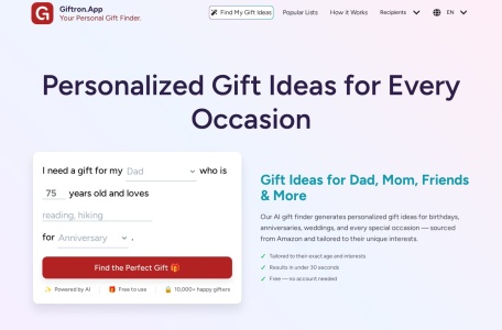 Giftron: Personalized Gift finder